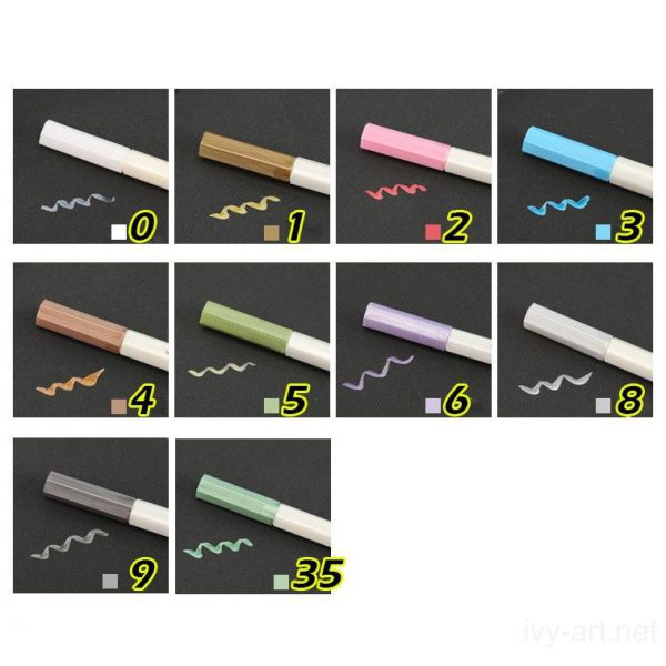 Bút lông mềm 10 màu sắc Metallic Brush Pen