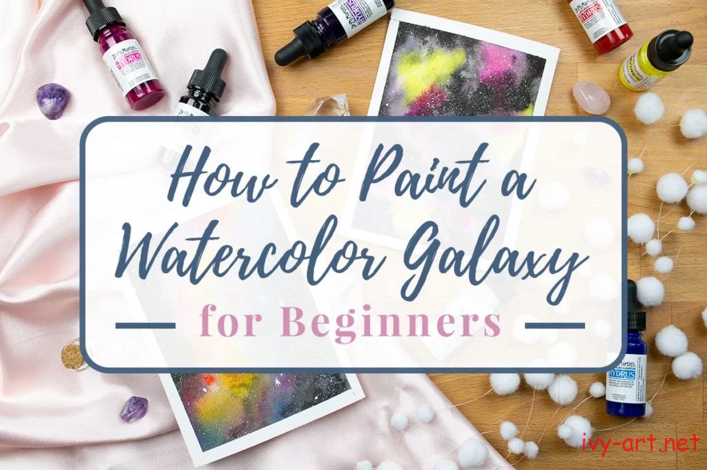 Cách vẽ giành Galaxy vì chưng color nước