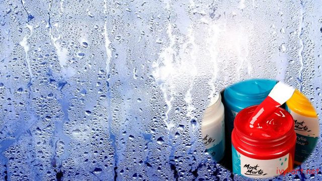 Độ ẩm ảnh hưởng đến tốc độ khô của màu Acrylic