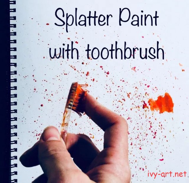 Kỹ thuật búng nhẹ - Splatter paint